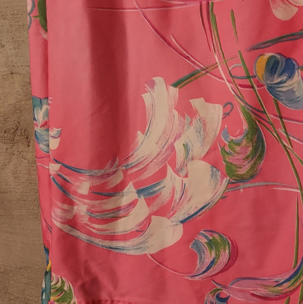 1970's Psychedelic Floral Housedress ~ Robe ~ Lou… - image 8